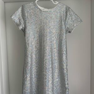Calvin Klein Silver Girls Dress